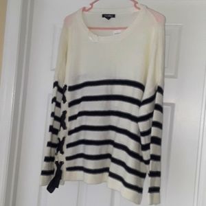 NWT!! Striped sweater| Roz & Ali |Size:3X|